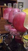 Antique Ruby Glass Oil Lamp