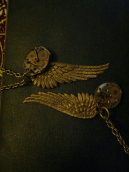 clockwork angel-wing necklace