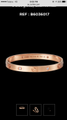 Rose Gold 4 Diamond Bangle